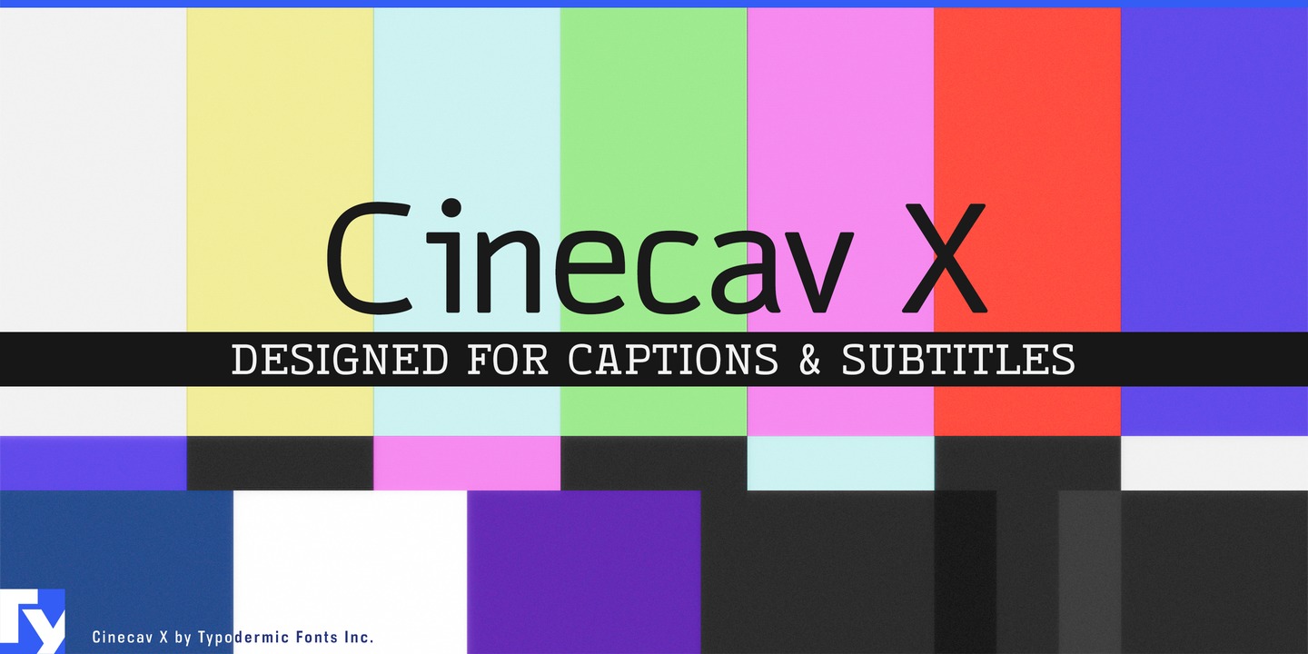 Beispiel einer Cinecav X-Schriftart #1